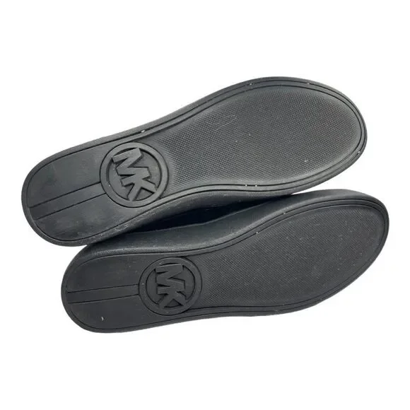 MICHAEL KORS Black Beaded Kyle Velvet Slip On Sneakers  - Picture 6 of 9